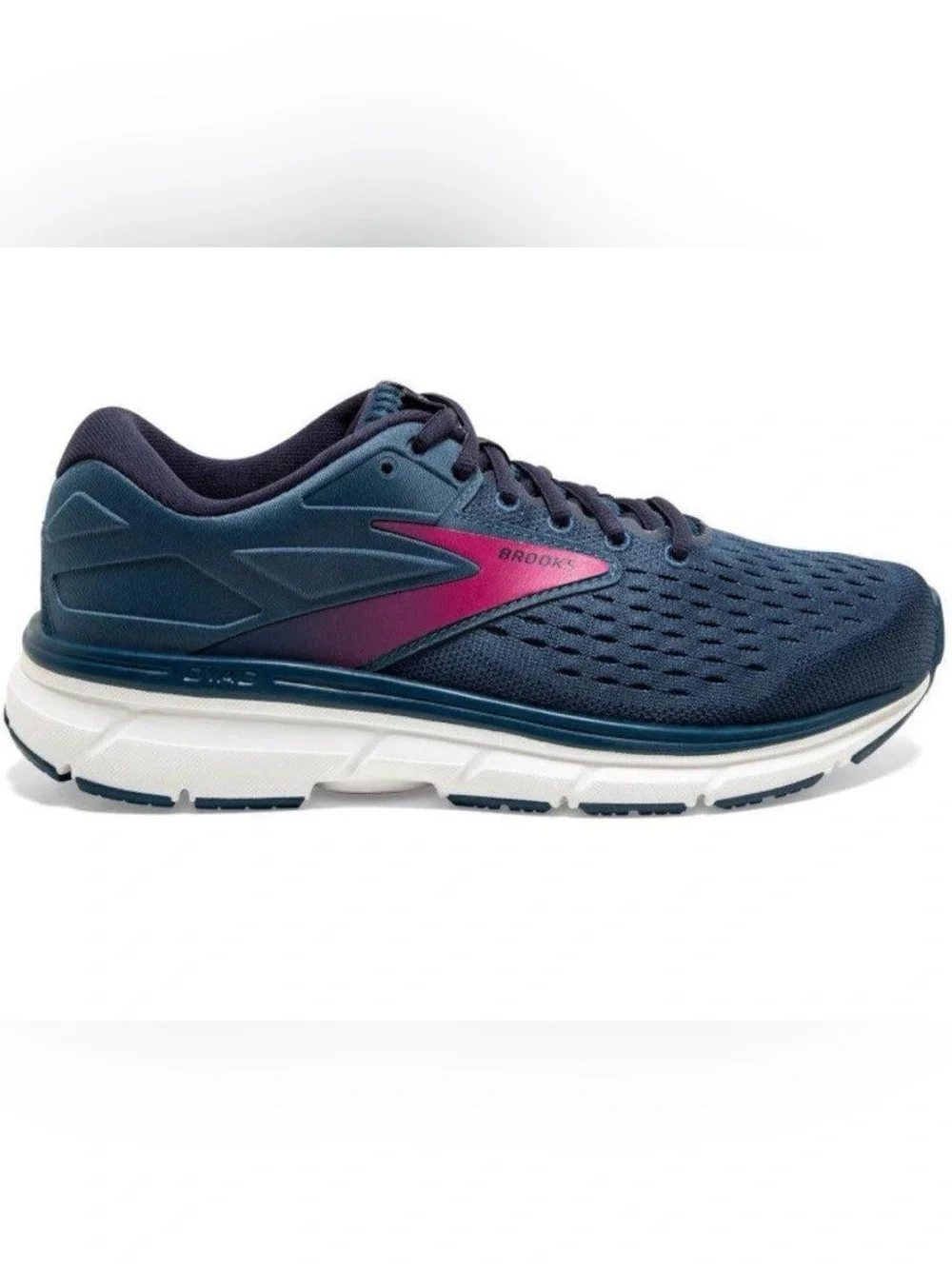 Brooks Women's Dyad 11 Running Shoe Blue Navy Beetroot Darkest Teal Support Sz 9
